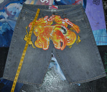 Load image into Gallery viewer, Flame Script Jorts